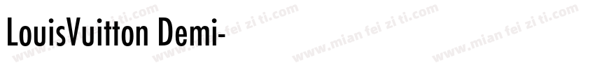 LouisVuitton Demi字体转换